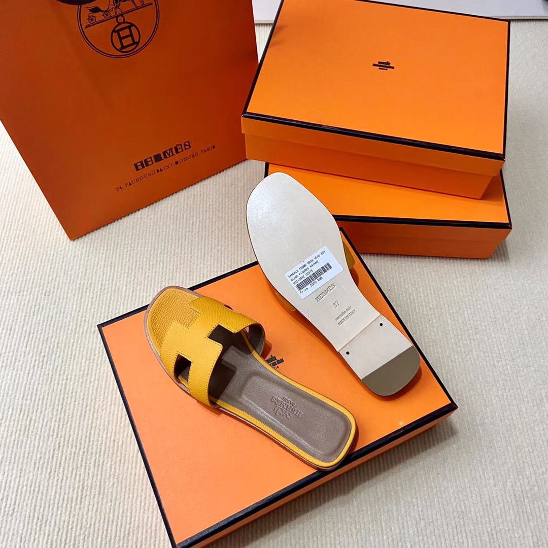 에르메스 올수공 오란 슬리퍼 샌들 앱송 49